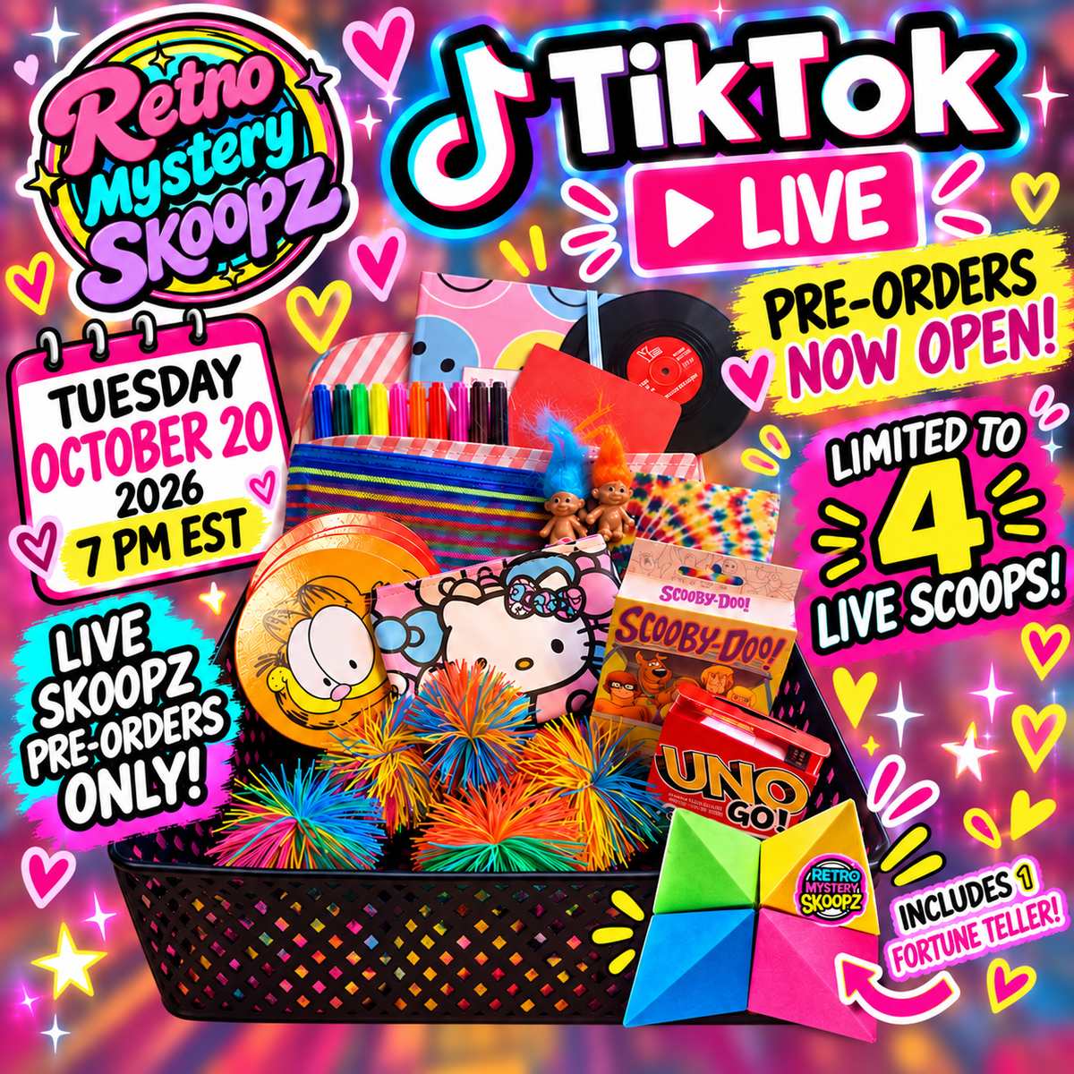 🎉 TikTok LIVE Mystery Skoop – October 20 | Only 4 Spots Available!
